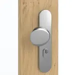 Detailansicht der Oberfläche von GARANT Wohnungseingangstür Authentic Asteiche GCK08 mit Lichtausschnitt LA-DIN