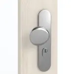 Detailansicht der Oberfläche von GARANT Wohnungseingangstür Authentic Perl GCK08 mit Lichtausschnitt LA-DIN