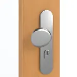 Detailansicht der Oberfläche von GARANT Wohnungseingangstür Buche Exklusiv GCK08 mit Lichtausschnitt LA-DIN