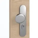 Detailansicht der Oberfläche von GARANT Wohnungseingangstür Quer Authentic Achat GCK08 mit Lichtausschnitt LA-DIN