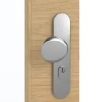 Detailansicht der Oberfläche von GARANT Wohnungseingangstür Quer Authentic Asteiche GCK08 mit Lichtausschnitt LA-DIN