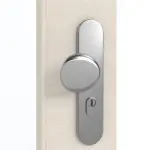 Detailansicht der Oberfläche von GARANT Wohnungseingangstür Quer Authentic Perl GCK08 mit Lichtausschnitt LA-DIN