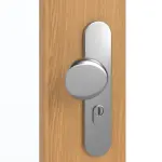 Detailansicht der Oberfläche von GARANT Wohnungseingangstür Eiche Premium GCK08 mit Lichtausschnitt LA-DIN