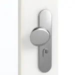 Detailansicht der Oberfläche von GARANT Wohnungseingangstür U11209SD Edelweiß GHK08 mit Lichtausschnitt LA-DIN