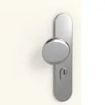 Detailansicht der Oberfläche von GARANT Wohnungseingangstür 0105-60 Pearl White CePaL mit Lichtausschnitt LA-10