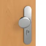 Detailansicht der Oberfläche von GARANT Wohnungseingangstür Buche Exklusiv GCK08 mit Lichtausschnitt LA-10