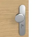 Detailansicht der Oberfläche von GARANT Wohnungseingangstür Quer Authentic Asteiche CePaL mit Lichtausschnitt LA-10