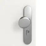 Detailansicht der Oberfläche von GARANT Wohnungseingangstür Quer Authentic Bianco CePaL mit Lichtausschnitt LA-10