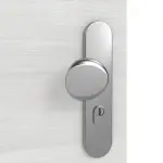 Detailansicht der Oberfläche von GARANT Wohnungseingangstür Quer Authentic Grigio GCK08 mit Lichtausschnitt LA-10