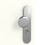 Detailansicht der Oberfläche von GARANT Wohnungseingangstür W1000ST3 Premium Weiß GHK08 mit Lichtausschnitt LA-10