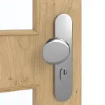 Detailansicht der Oberfläche von GARANT Wohnungseingangstür Authentic Asteiche GCK08 mit Lichtausschnitt LA-11