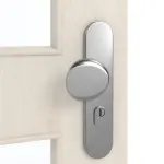 Detailansicht der Oberfläche von GARANT Wohnungseingangstür Authentic Perl GCK08 mit Lichtausschnitt LA-11