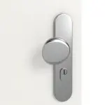 Detailansicht der Oberfläche von GARANT Wohnungseingangstür Authentic Bianco GCK08 mit Lichtausschnitt LA-12