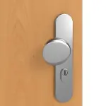 Detailansicht der Oberfläche von GARANT Wohnungseingangstür Buche Exklusiv GCK08 mit Lichtausschnitt LA-12