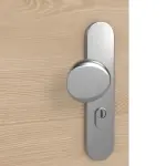 Detailansicht der Oberfläche von GARANT Wohnungseingangstür Quer Authentic Achat CePaL mit Lichtausschnitt LA-12