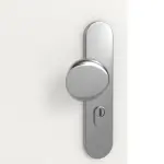 Detailansicht der Oberfläche von GARANT Wohnungseingangstür Quer Authentic Bianco GCK08 mit Lichtausschnitt LA-12