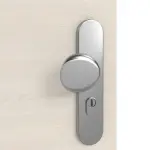 Detailansicht der Oberfläche von GARANT Wohnungseingangstür Quer Authentic Perl GCK08 mit Lichtausschnitt LA-12