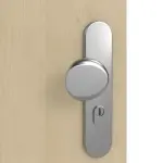 Detailansicht der Oberfläche von GARANT Wohnungseingangstür Natura Ahorn CePaL mit Lichtausschnitt LA-12