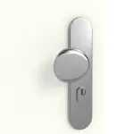 Detailansicht der Oberfläche von GARANT Wohnungseingangstür W1000ST3 Premium Weiß GHK08 mit Lichtausschnitt LA-12