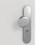 Detailansicht der Oberfläche von GARANT Wohnungseingangstür 0160-60 Silver Grey CePaL mit Lichtausschnitt LA-13