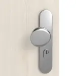 Detailansicht der Oberfläche von GARANT Wohnungseingangstür Authentic Perl CePaL mit Lichtausschnitt LA-13