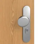 Detailansicht der Oberfläche von GARANT Wohnungseingangstür Eiche Premium GCK08 mit Lichtausschnitt LA-13