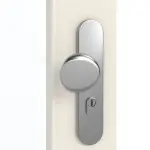 Detailansicht der Oberfläche von GARANT Wohnungseingangstür 0140-60 Dawn Resopal mit Lichtausschnitt LA-2