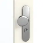 Detailansicht der Oberfläche von GARANT Wohnungseingangstür 9417-60 Snow White CePaL mit Lichtausschnitt LA-2