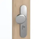 Detailansicht der Oberfläche von GARANT Wohnungseingangstür Authentic Achat CePaL mit Lichtausschnitt LA-2