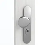 Detailansicht der Oberfläche von GARANT Wohnungseingangstür Authentic Grigio CePaL mit Lichtausschnitt LA-2