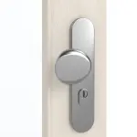 Detailansicht der Oberfläche von GARANT Wohnungseingangstür Authentic Perl GCK08 mit Lichtausschnitt LA-2