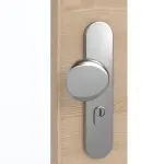 Detailansicht der Oberfläche von GARANT Wohnungseingangstür Quer Authentic Achat GCK08 mit Lichtausschnitt LA-2