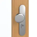 Detailansicht der Oberfläche von GARANT Wohnungseingangstür Eiche Premium CePaL mit Lichtausschnitt LA-2