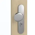 Detailansicht der Oberfläche von GARANT Wohnungseingangstür Natura Ahorn CePaL mit Lichtausschnitt LA-2