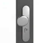 Detailansicht der Oberfläche von GARANT Wohnungseingangstür 10622-60 Ebony CePaL mit Lichtausschnitt LA-3