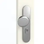 Detailansicht der Oberfläche von GARANT Wohnungseingangstür 9417-60 Snow White CePaL mit Lichtausschnitt LA-3