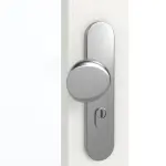 Detailansicht der Oberfläche von GARANT Wohnungseingangstür Authentic Bianco GCK08 mit Lichtausschnitt LA-3