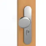 Detailansicht der Oberfläche von GARANT Wohnungseingangstür Buche Exklusiv CePaL mit Lichtausschnitt LA-3