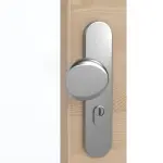 Detailansicht der Oberfläche von GARANT Wohnungseingangstür Quer Authentic Achat GCK08 mit Lichtausschnitt LA-3