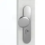 Detailansicht der Oberfläche von GARANT Wohnungseingangstür Quer Authentic Grigio GCK08 mit Lichtausschnitt LA-3