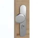 Detailansicht der Oberfläche von GARANT Wohnungseingangstür Quer Authentic Risseiche CePaL mit Lichtausschnitt LA-3