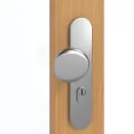 Detailansicht der Oberfläche von GARANT Wohnungseingangstür Eiche Premium CePaL mit Lichtausschnitt LA-3