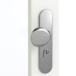 Detailansicht der Oberfläche von GARANT Wohnungseingangstür U11209SD Edelweiß GHK08 mit Lichtausschnitt LA-3