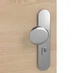 Detailansicht der Oberfläche von GARANT Wohnungseingangstür Quer Authentic Achat CePaL mit Lichtausschnitt LA-4 bandseitig