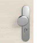 Detailansicht der Oberfläche von GARANT Wohnungseingangstür Quer Authentic Perl GCK08 mit Lichtausschnitt LA-4 bandseitig