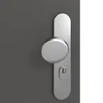 Detailansicht der Oberfläche von GARANT Wohnungseingangstür 10622-60 Ebony CePaL mit Lichtausschnitt LA-4 mittig