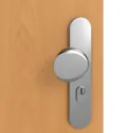 Detailansicht der Oberfläche von GARANT Wohnungseingangstür Buche Exklusiv CePaL mit Lichtausschnitt LA-4 mittig