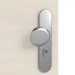 Detailansicht der Oberfläche von GARANT Wohnungseingangstür Quer Authentic Perl GCK08 mit Lichtausschnitt LA-4 mittig