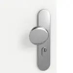 Detailansicht der Oberfläche von GARANT Wohnungseingangstür U11209SD Edelweiß GHK08 mit Lichtausschnitt LA-4 mittig