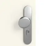 Detailansicht der Oberfläche von GARANT Wohnungseingangstür 9417-60 Snow White CePaL mit Lichtausschnitt LA-5 mittig